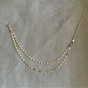 House of Harlow 1960 Double Chain Star Necklace